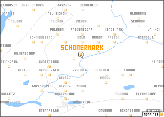 map of Schönermark