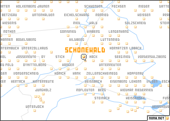 map of Schönewald