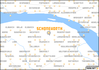 map of Schöneworth