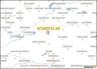 map of Schönfelde