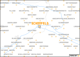 map of Schönfeld