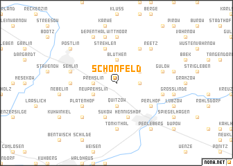 map of Schönfeld