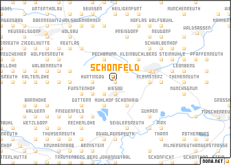 map of Schönfeld