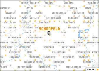 map of Schönfeld