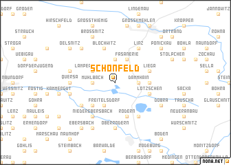 map of Schönfeld