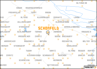 map of Schönfeld