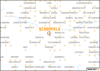 map of Schönfeld