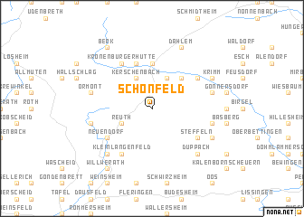 map of Schönfeld