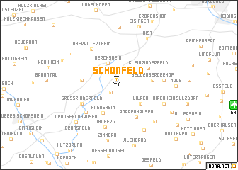map of Schönfeld