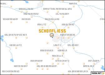 map of Schönfließ