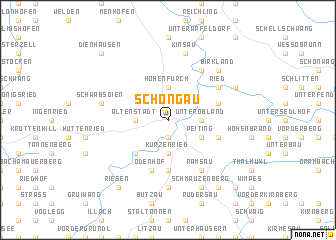 map of Schongau