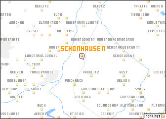 map of Schönhausen