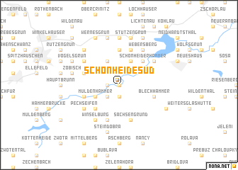 map of Schönheide Süd