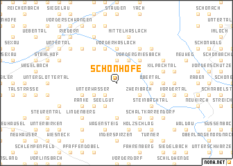 map of Schönhöfe