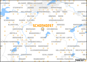 map of Schönhorst