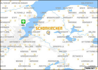 map of Schönkirchen