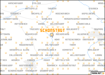 map of Schönstädt