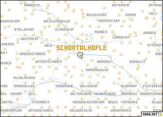 map of Schöntalhöfle