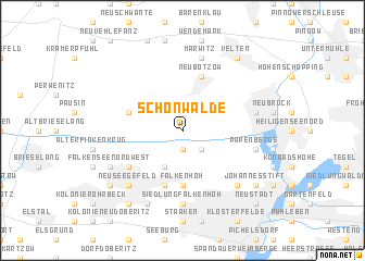 map of Schönwalde