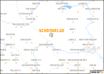 map of Schönwalde