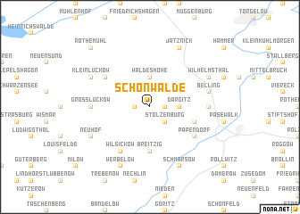 map of Schönwalde