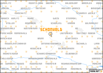 map of Schönwald