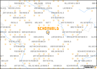 map of Schönwald