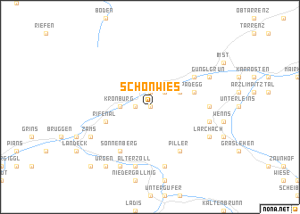 map of Schönwies