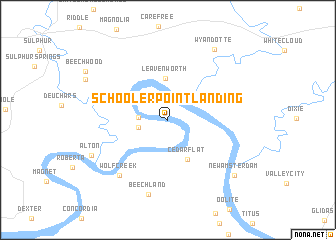 map of Schooler Point Landing