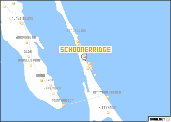 map of Schooner Ridge