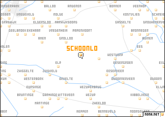 map of Schoonlo
