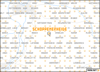 map of Schoppemerheide