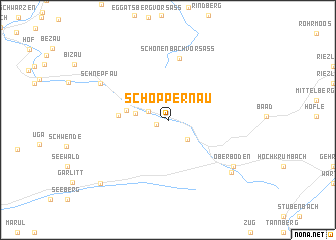 map of Schoppernau