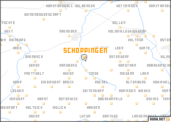 map of Schöppingen