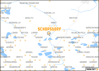 map of Schöpsdorf