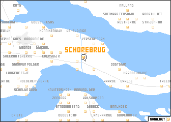 map of Schorebrug