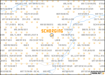 map of Schörging