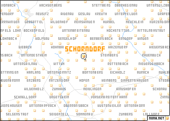 map of Schorndorf
