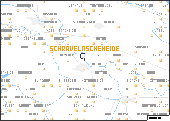 map of Schravelnsche Heide