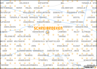 map of Schreibroeken