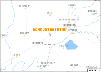 map of Schrodts Station