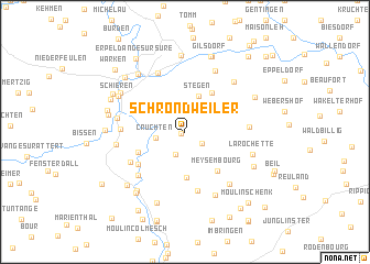 map of Schrondweiler