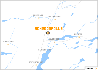 map of Schroon Falls