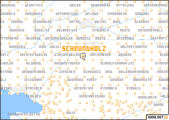 map of Schrundholz