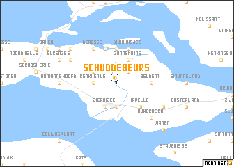 map of Schuddebeurs