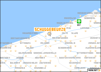 map of Schuddebeurze