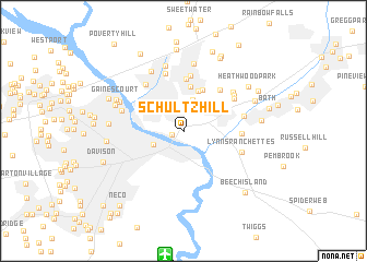 map of Schultz Hill