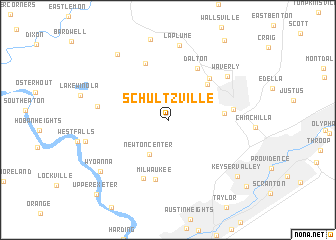 map of Schultzville