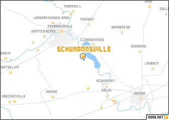 map of Schumannsville