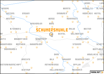 map of Schümersmühle